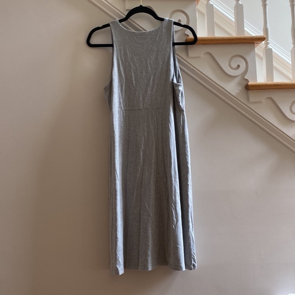Athleta Santorini Thera Dress Gray Modal Tank Dress Comfort‎ Soft Coverup Casual - Picture 4 of 6